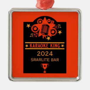 Karaoke Winner Metal Tree Decoration