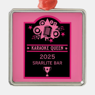 Karaoke Winner Metal Tree Decoration