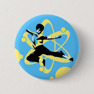 Karate 6 Cm Round Badge
