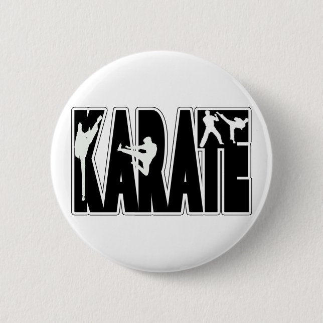 KARATE 6 CM ROUND BADGE (Front)