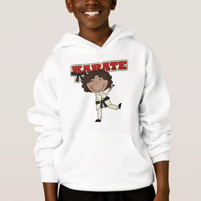 Karate - African American Girl Tshirts and Gifts (Front)