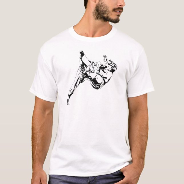 Karate and a judo. Technics of throws T-Shirt (Front)