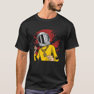 Karate And Kung Fu Astronaut Spaceman Mars Reflect T-Shirt
