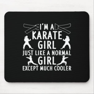 Karate Art For Girls Women Karate Black Belt Marti Mouse Mat