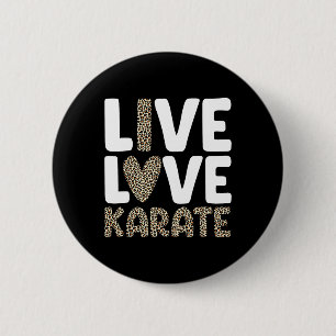 Karate Art For Men Women Kids Martial Arts Black B 6 Cm Round Badge