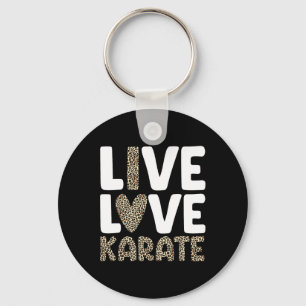Karate Art For Men Women Kids Martial Arts Black B Key Ring
