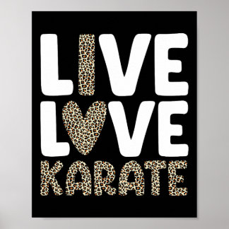 Karate Art For Men Women Kids Martial Arts Black B Poster