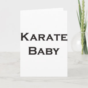 Karate Baby T Shirt Card