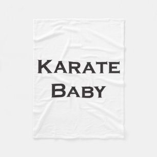 Karate Baby T Shirt  Fleece Blanket