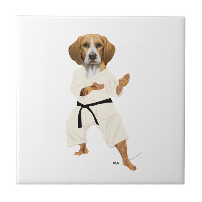Karate Beagle Tile (Front)
