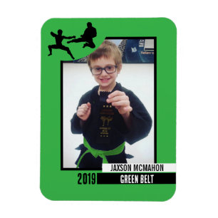 Karate Belt Achievement Flexible Photo Magnet