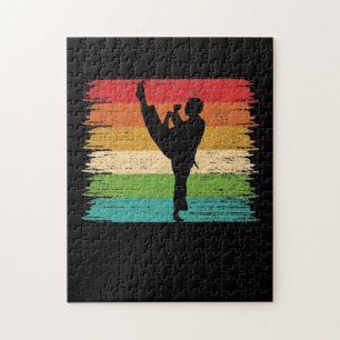 Karate Belt Colours Silhouette Jigsaw Puzzle