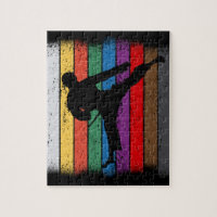 Karate Belt Colours Silhouette