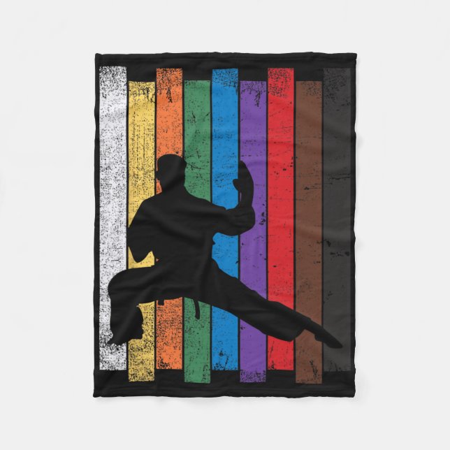 Karate Belt Rank Journey  Fleece Blanket (Front)