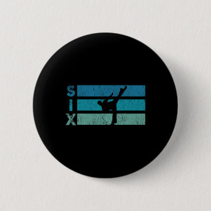 Karate Birthday 6 Year Year Taekwondo Boy 6th Birt Cm Round Badge