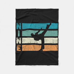 Karate Birthday 9 Year Year Taekwondo Boy 9th Birt Fleece Blanket