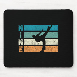 Karate Birthday 9 Year Year Taekwondo Boy 9th Birt Mouse Mat
