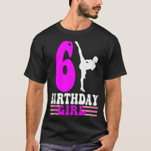 Karate Birthday Kids 6th Birthday Taekwondo T-Shirt