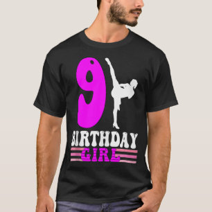 Karate Birthday Kids 9th Birthday Taekwondo T-Shirt