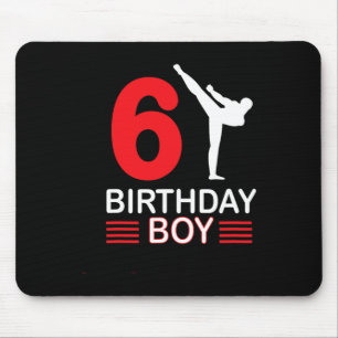 Karate Birthday Tee Boy Gift Kids Taekwondo 4  Mouse Mat