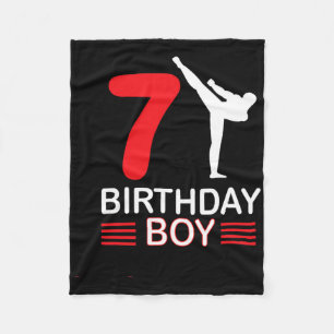 Karate Birthday Tee Boy Gift Kids Taekwondo 5 Fleece Blanket