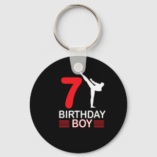 Karate Birthday Tee Boy Gift Kids Taekwondo 5  Key Ring