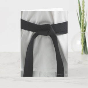 Karate black belt card