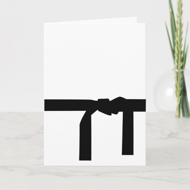 Karate Black Belt Card (Front)