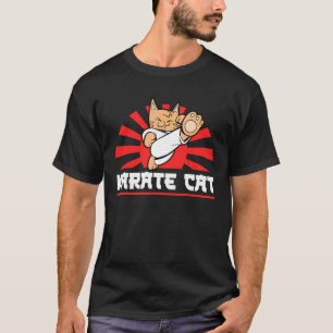 Karate Black Belt Gi Uniform Karate Cat T-Shirt