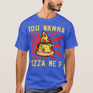 Karate Black Belt Gi Uniform You Wanna Pizza Me  T-Shirt