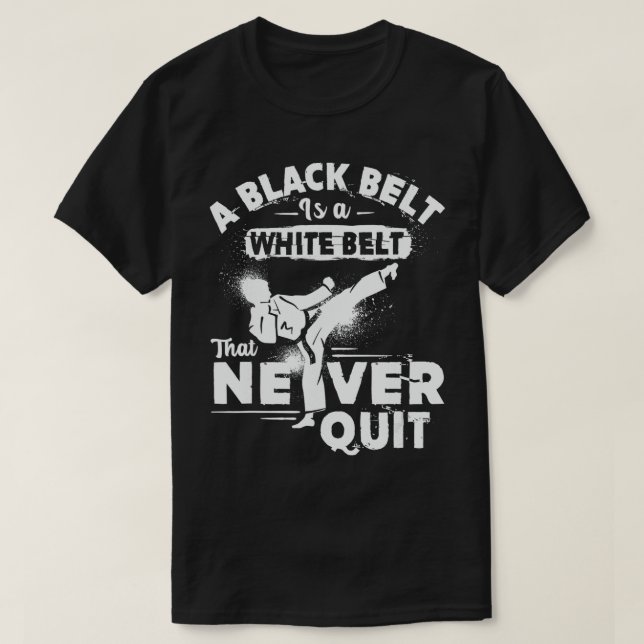 Karate Black Belt  Karate s For Men Karate Kids  T-Shirt (Design Front)