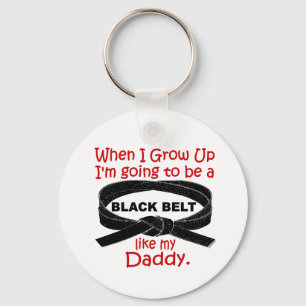 KARATE Black Belt Like My Daddy 1 Key Ring