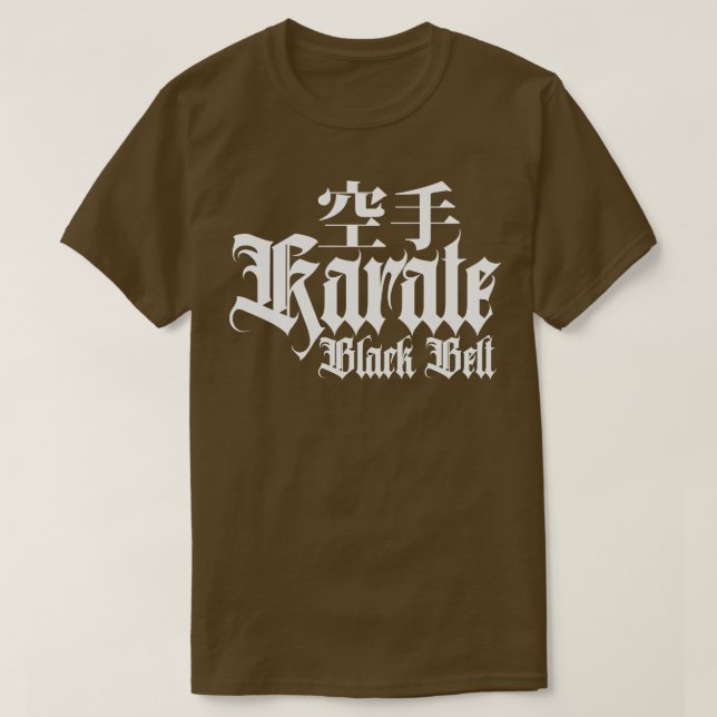 Karate Black Belt Master T-Shirt (Design Front)
