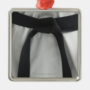 Karate black belt metal tree decoration