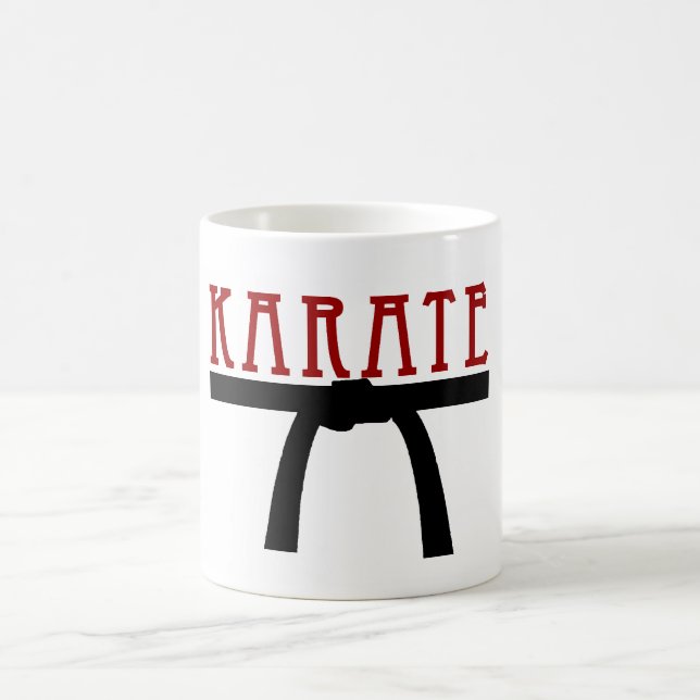 Karate Black Belt Mug (Center)