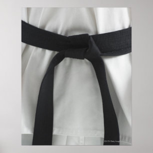 Karate black belt poster
