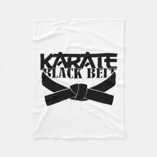 Karate Black Belt T Shirt_1 Fleece Blanket