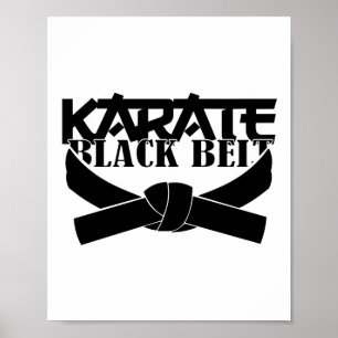 Karate Black Belt T Shirt_1 Poster