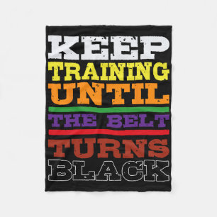 Karate Black Belt Training Japanese Martial Arts S Fleece Blanket