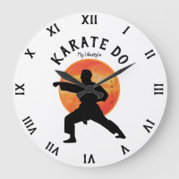 Karate Black Silhouette & Rising Sun Martial Arts
