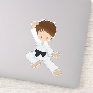 Karate Boy, Cute Boy, Black Belt, Brown Hair