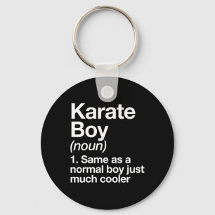Karate Boy Definition Funny Martial Arts Sports Key Ring