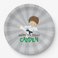 Karate boy green Martial Arts Birthday