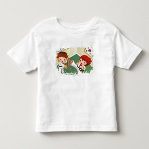 Karate boy holding wood with another breaking it toddler T-Shirt