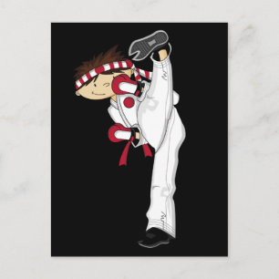 Karate Boy Postcard