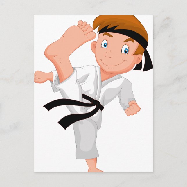 KARATE BOY POSTCARD (Front)