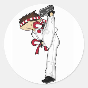Karate Boy Sticker Sheet