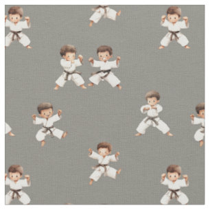 Karate Boys kids sport hobby Fabric