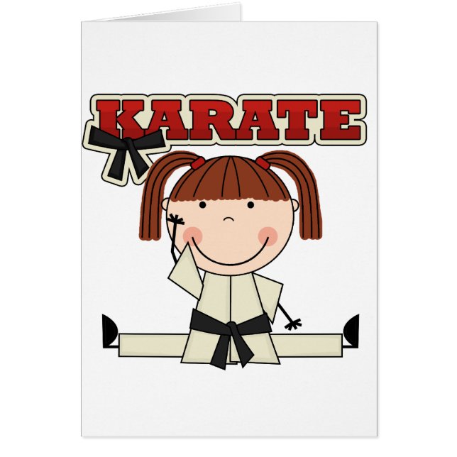 KARATE - Brunette Girl T-shirts and Gifts (Front)