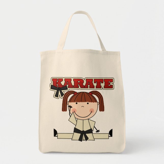 KARATE - Brunette Girl T-shirts and Gifts Tote Bag (Front)